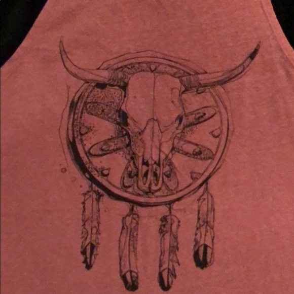 Cotton On Tops - Bull skull dream catcher tank